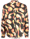 Viktor & Rolf Graphic-print Button-up Shirt In Schwarz
