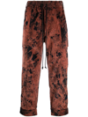 SONG FOR THE MUTE TIE-DYE LAYERED-POCKET TROUSERS