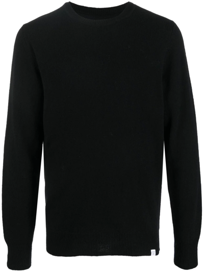 Norse Projects Crew Neck Long-sleeve Jumper In Black