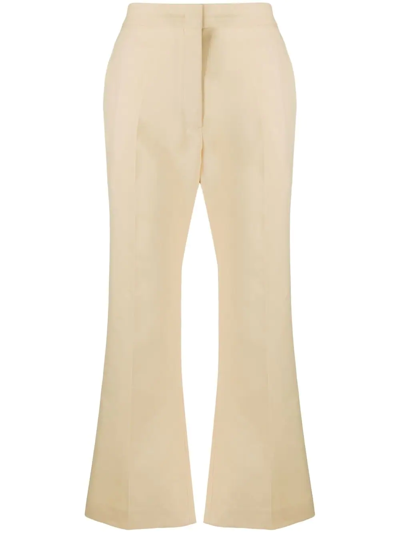 JIL SANDER HIGH-WAISTED FLARED TROUSERS