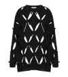 VALENTINO WOOL CUT-OUT SWEATER