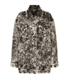 DOLCE & GABBANA MARBLE PRINT DENIM JACKET