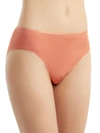 Hanro Cotton Seamless Hi-cut Brief In Sweet Pepper