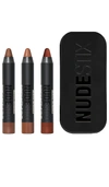 Nudestix 90s Nude Lips 3-piece Mini Kit In Beauty: Na