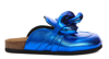 Jw Anderson Chain Leather Mule In Blue