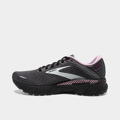 Brooks Women's Addiction 14 Running Shoes - Medium Width In Black/hot Pink/silver In Pearl/black/metallic