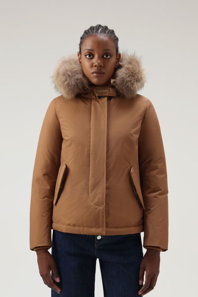 Woolrich Women Dark Carmel Size M In Dark Camel
