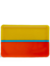 Les-ottomans Murano Colour-block Tray In Yellow