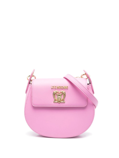 Love Moschino Logo-plaque Tote Bag In Pink