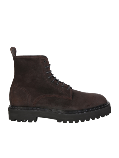 Officine Creative Pistols Ankle Boots In Brown