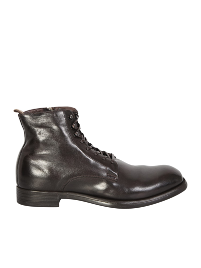 Officine Creative Ebony Chronicle Ankle Boots In Brown