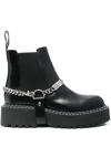 KARL LAGERFELD PATROL II GORE ANKLE LEATHER BOOTS