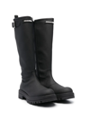DSQUARED2 LOGO-PATCH KNEE-HIGH BOOTS