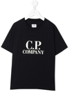C.p. Company Logo-print Cotton Jersey T-shirt In Blue