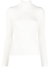 COURRÈGES FUNNEL-NECK KNITTED TOP
