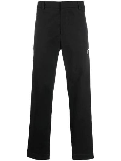 Moncler Straight-leg Cut Trousers In Blue