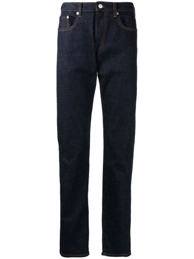 PS BY PAUL SMITH LOGO-PATCH STRAIGHT-LEG JEANS