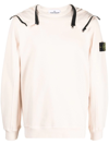 STONE ISLAND LOGO-PATCH LONG-SLEEVE HOODIE