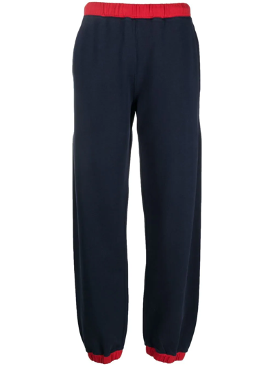 Kenzo Logo-patch Track Trousers In Blue