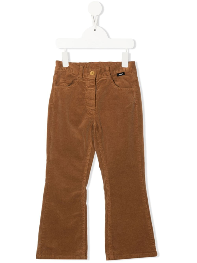 Aspesi Kids' Straight-leg Corduroy Trousers In '148' Brown