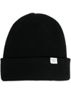 NORSE PROJECTS RIBBED-KNIT LAMBS WOOL HAT