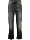 R13 Black Straight-leg Boyfriend Jeans In Black