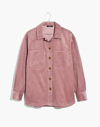 Madewell Corduroy Kentwood Oversized Shirt-jacket In Pale Thistle