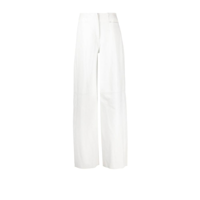 16arlington Women's Hagen Cotton-blend Wide-leg Pants In White