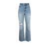 Anine Bing Olsen High-rise Distressed Straight-leg Jeans In Blue