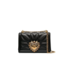 DOLCE & GABBANA DOLCE & GABBANA - BLACK DEVOTION LEATHER SHOULDER BAG - WOMEN'S,BB7158AW43717918870