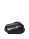 Palm Angels Crash Logo-print Mini Crossbody Bag In Black