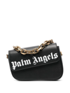 Palm Angels Crash Logo-print Shoulder Bag In Black