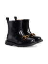 Gucci Horsebit-embellished Ankle Boots In Black