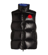 Moncler Sumido Recycled Nylon Down Vest In Black