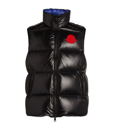 Moncler Sumido Recycled Nylon Down Vest In Black