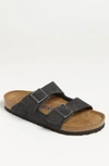Birkenstock Arizona Soft Slide Sandal In Velvet Gray