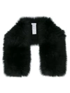 INVERNI INVERNI KNITTED FOX FUR SCARF - BLACK,2986CMG2BLK11869328