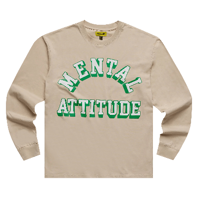Pre-owned Market Mental Attitude Long-sleeve T-shirt 'khaki' In Tan