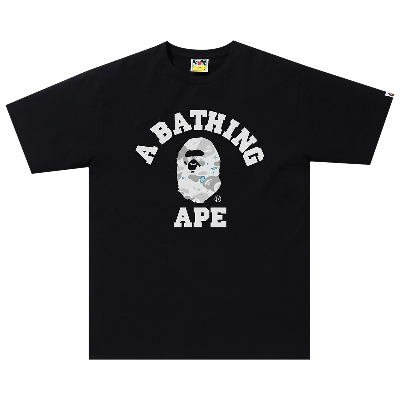 Pre-owned Bape Space Camo College Tee 'black'