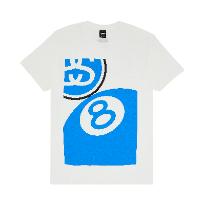 Pre-owned Stussy Big 8 Ball Link Tee 'white'