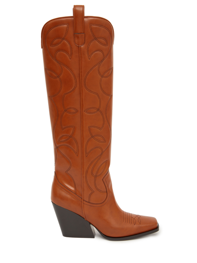Stella Mccartney Cowboy Boots In Brown