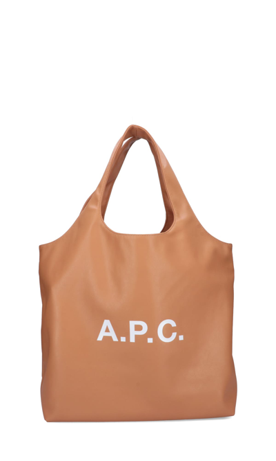 Apc 'ninon' Tote Bag In Marrone