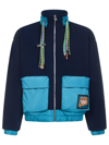 Ambush Colour-block Fleece Jacket In Blue