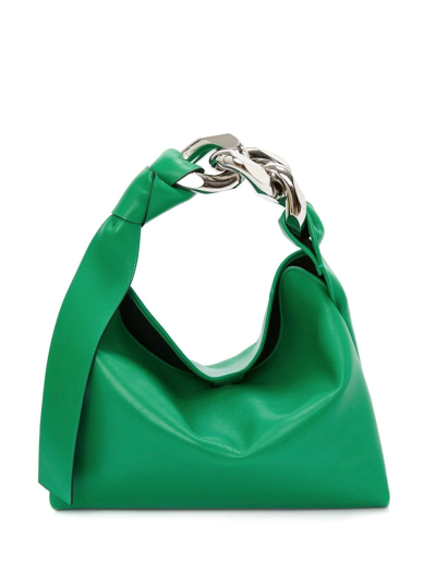 Jw Anderson Small Chain Shoulder Bag In Green