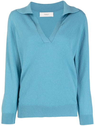 Pringle Of Scotland Polo-style Jumper In Blau