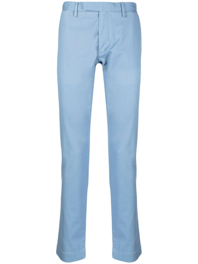 Polo Ralph Lauren Cotton-blend Twill Trousers In Blau