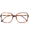 Isabel Marant Eyewear Tortoiseshell Square Frame Glasses In Braun