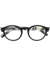 MONCLER ML5122 ROUND-FRAME OPTICAL GLASSES