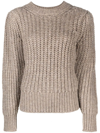 ISABEL MARANT PUFF-SLEEVE KNITTED JUMPER