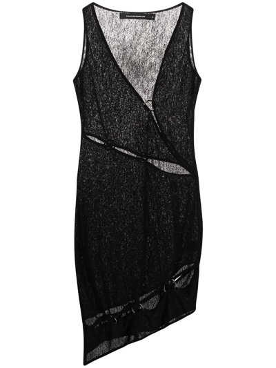 cult gaia white cut out dress MARLENA forward pieces inflected with Blue V neck floaty Color:crimson XIX Palms